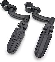 Vista 3 de SMT-Kit de montaje de clavijas de carretera ajustables cromadas, reposapiés compatible con V-STAR Roadstar SUZUK Boulevard equipado con tubo