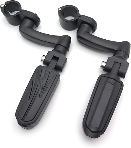 SMT-Kit de montaje de clavijas negras estilo rayo compatible con bicicleta equipada con 1-14 pulgadas (1.25") protector del motor delantero tubo