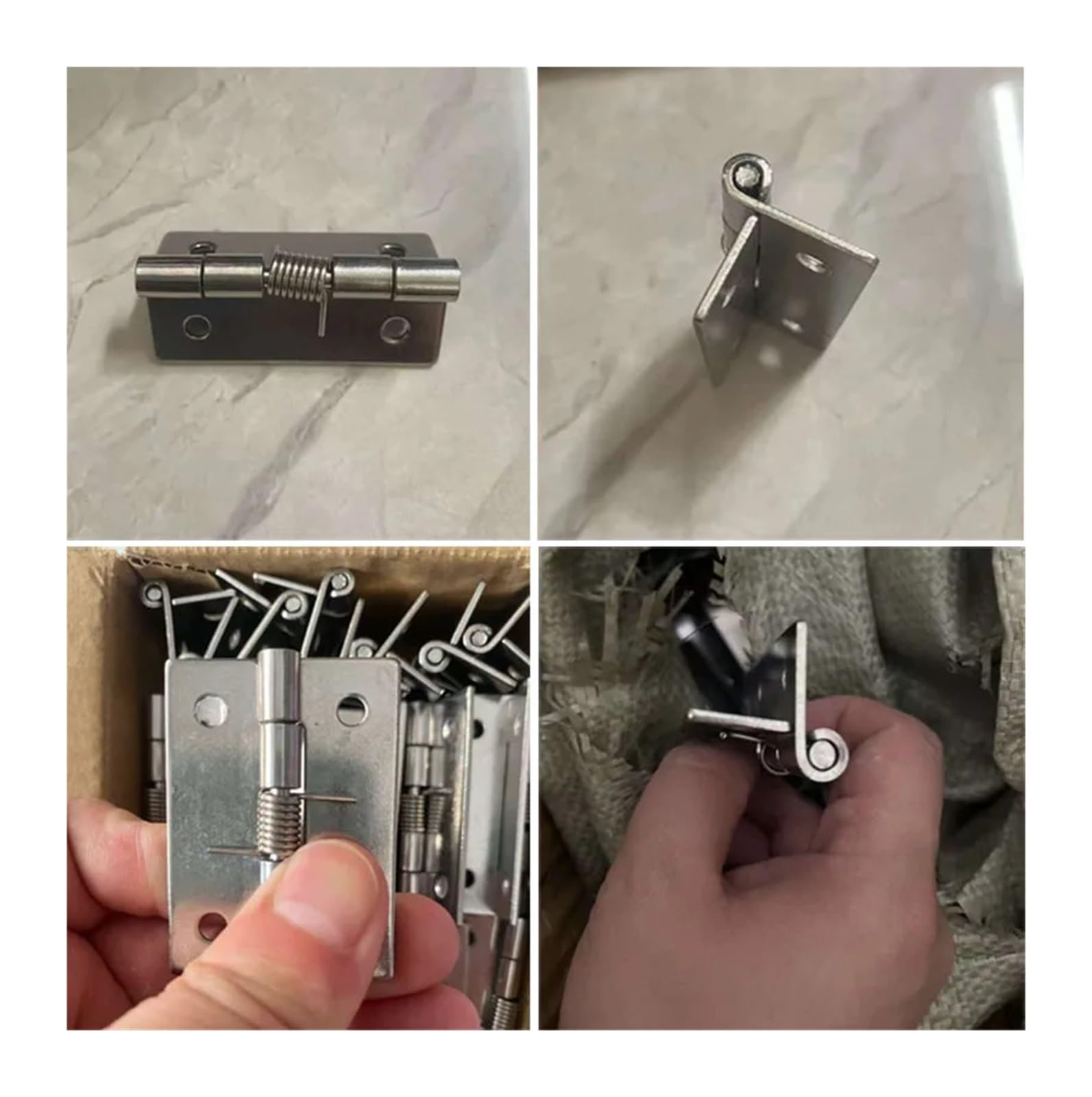 4/10/20 Piezas Bisagras De Resorte Tornillos De Cierre Automático