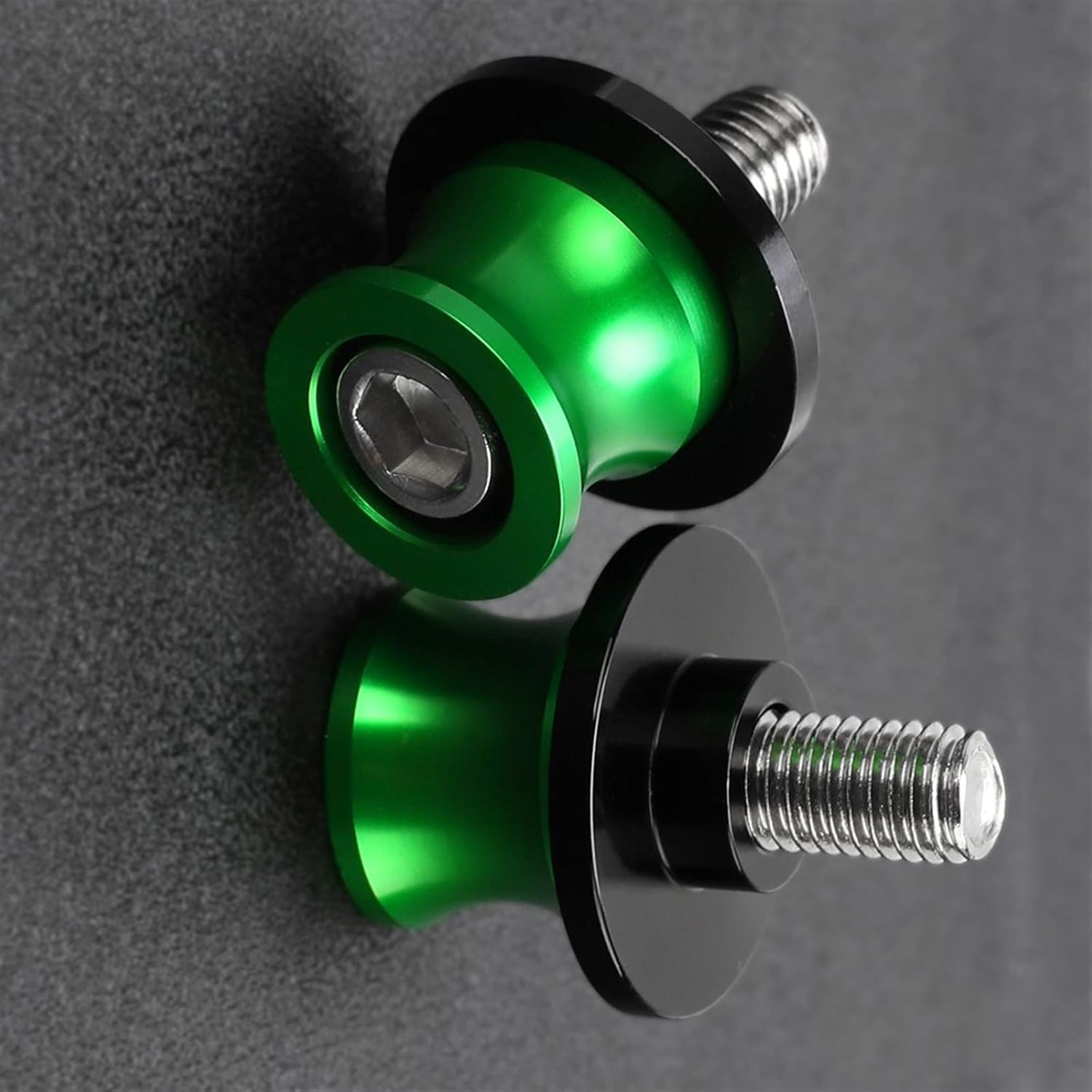 Swingarm Motorcycle Swingarm Spools Slider Stand Screws for Benelli TNT 125 135 TNT125 TNT135 2016 2017 2018 2019-2023 (Color : Green)