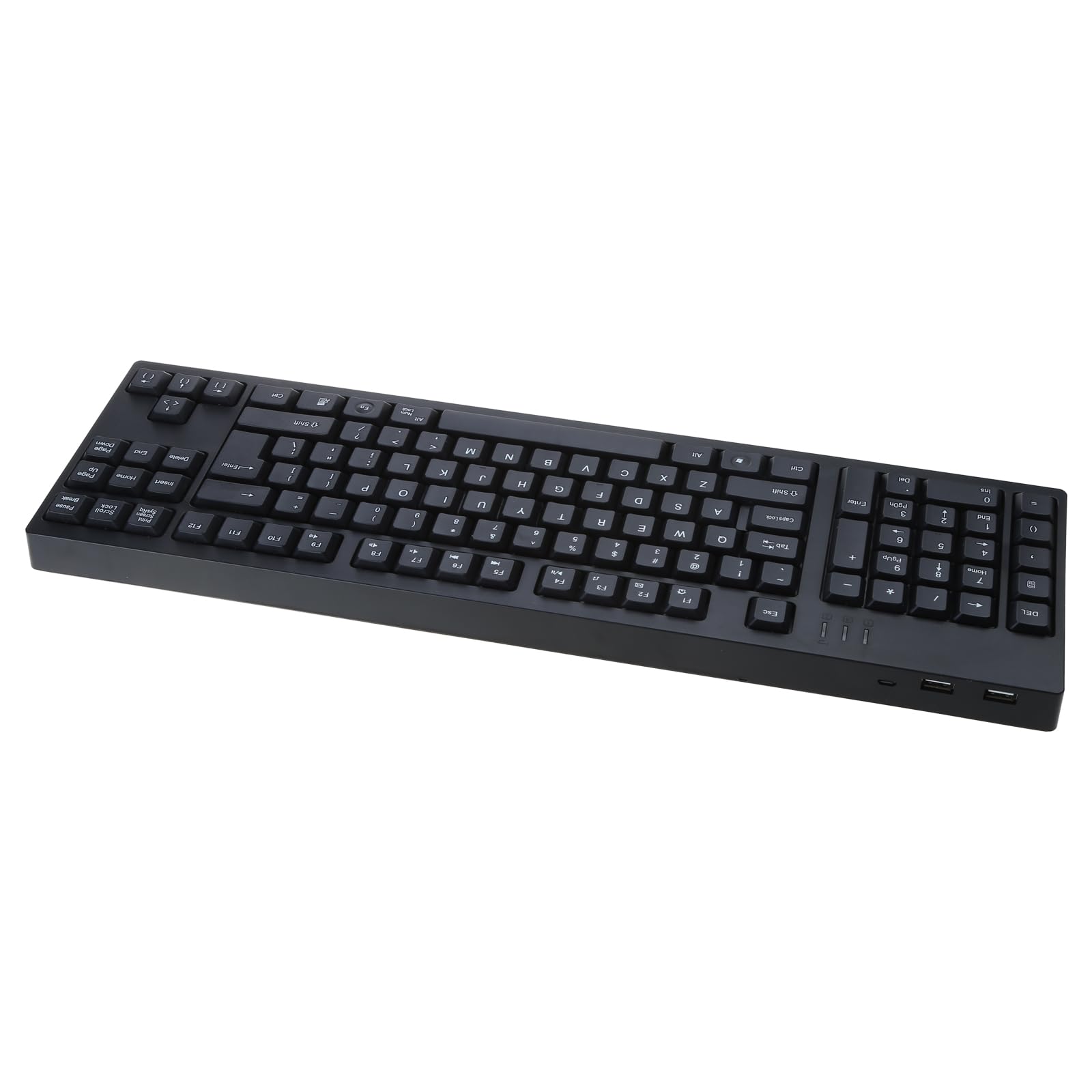 Teclado para zurdos para uso empresarial y de oficina, diseños ergonómicos, almohadilla numérica integrada, concentrador USB, cómodo funcionamiento Plug and Use Keyboard