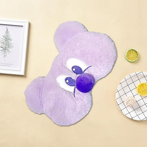 Miniatura 6 de PERFECTSIGHT Mascarillas para dormir, lindas cubiertas de felpa para dormir, ligeras, ajustables, de piel sintética, para mujeres y hombres, para