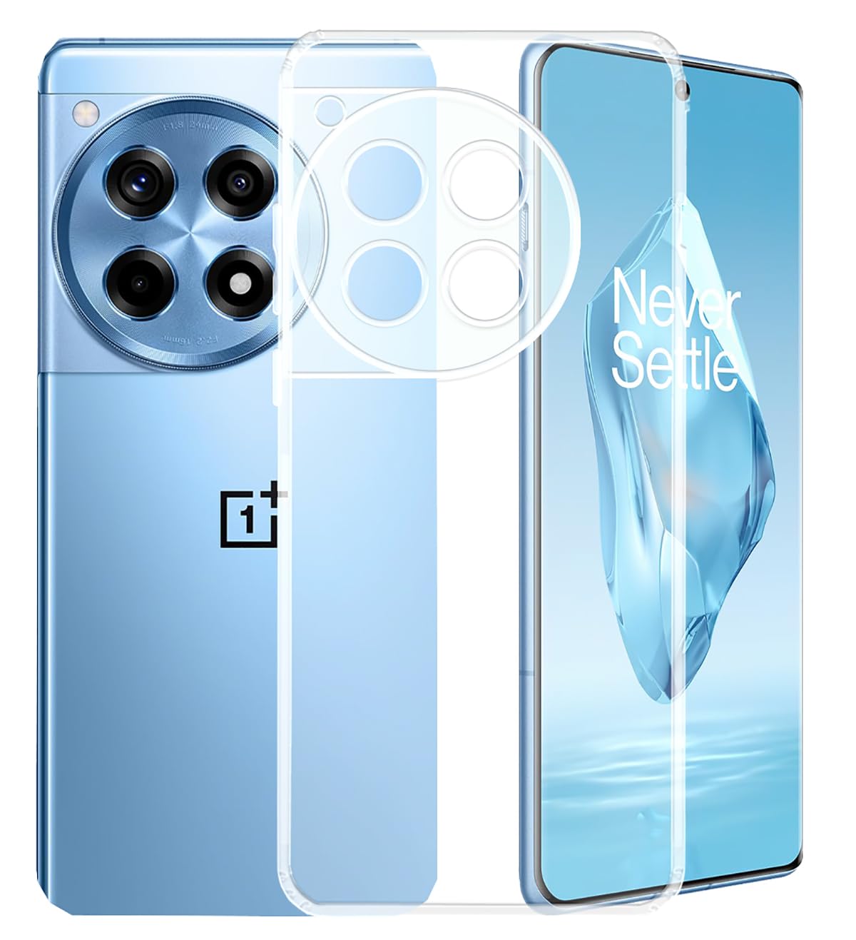 YOFO Back Cover for OnePlus 12R (Flexible|Silicone|Transparent|Full Camera Protection|Dust Plug) (B0D2LG29WJ) Amazon Price History, Amazon Price Tracker