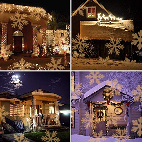 Christmas Projector Light,Snowflake Led Lights Christmas Decoration Projector Lights Outdoor Waterproof Night Light Spotlight For Wedding, New Year,Holiday Halloween Xmas Party #TOP6