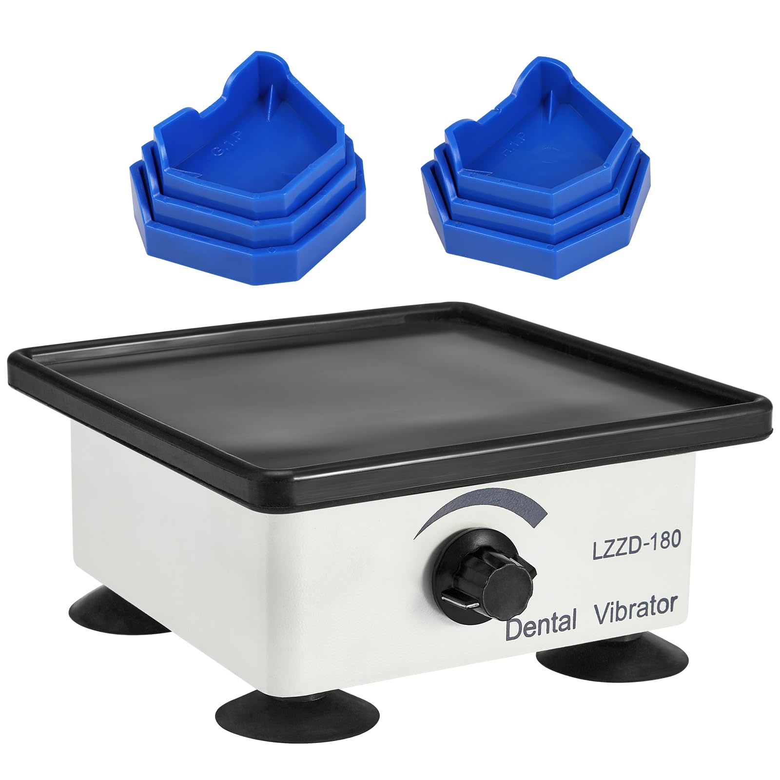 150W Lab Dental Vibrator 6 9 x 6 9 Inch Square Shaker Oscillator Gypsum with 6 Pcs Model