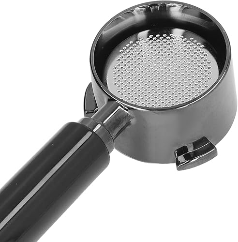 Miniatura 7 de Mokernali Portafiltro sin fondo de 2.008 in, compatible con ECP685/ECP680, 3 orejas, desmontable, plata/negro