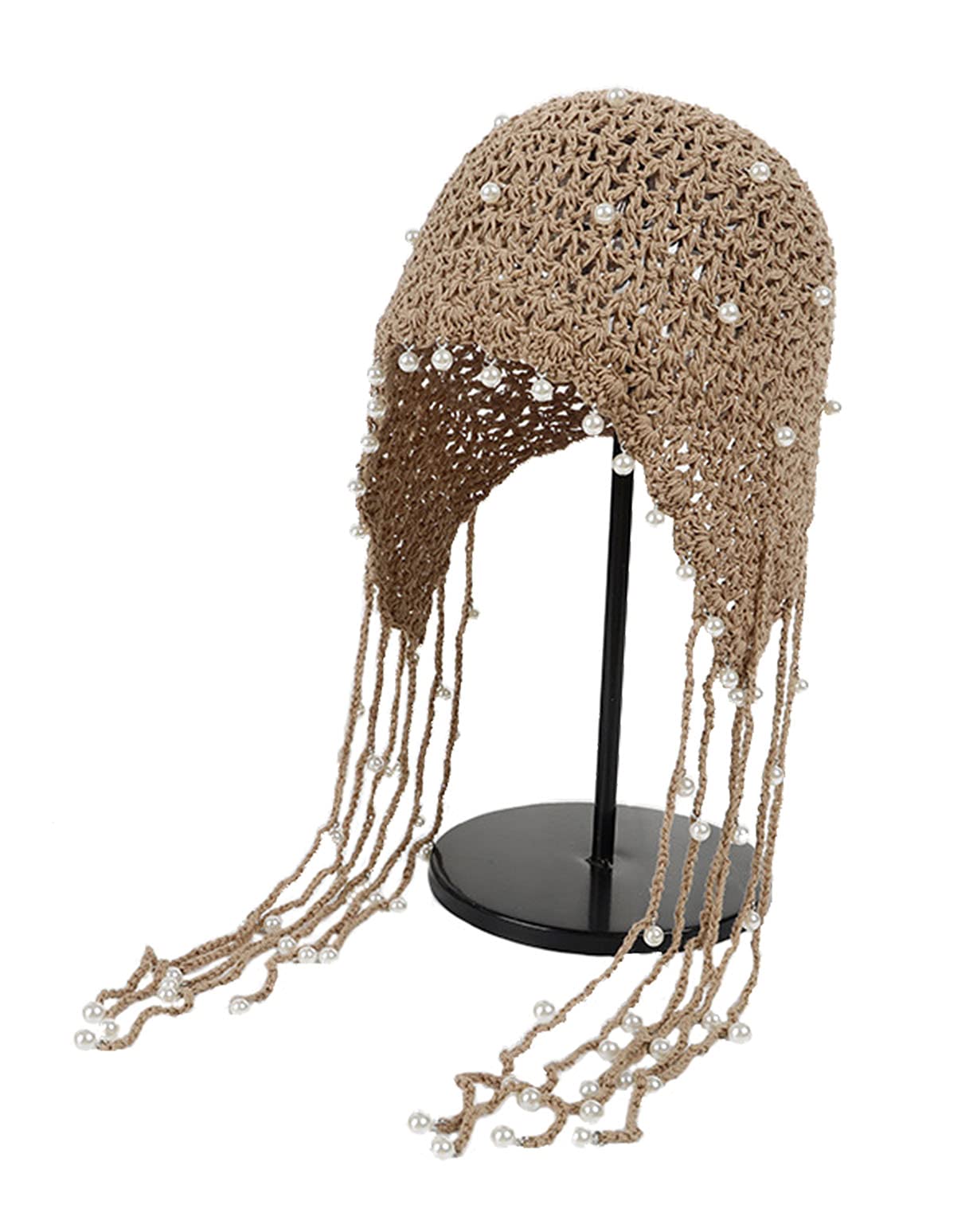 MaxpetusHandmade Crochet Hats ashion Fascinating Beanie hat Cap Cloche, Cl-sg001-khaki, One size