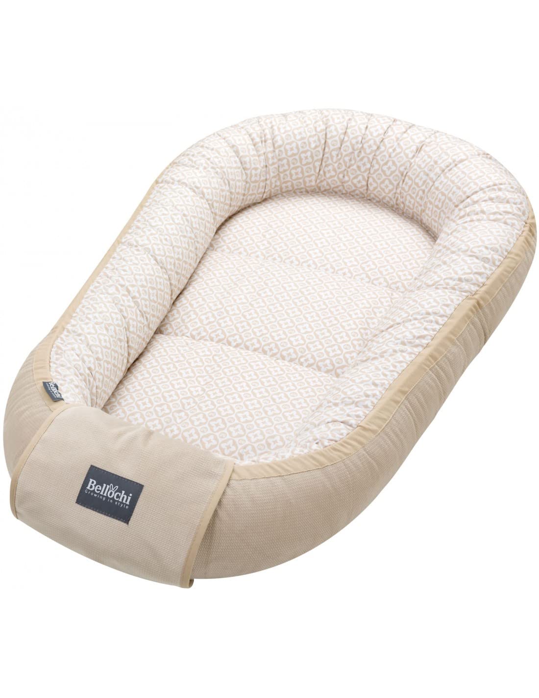Bellochi Growing In Style Lux Bellochi Baby Nest Pod Baby Sleep Pod For Newborn - Cotton And Velvet - Oeko-Tex Certified - 90X60x12cm - With Protective Edges - (Lux)