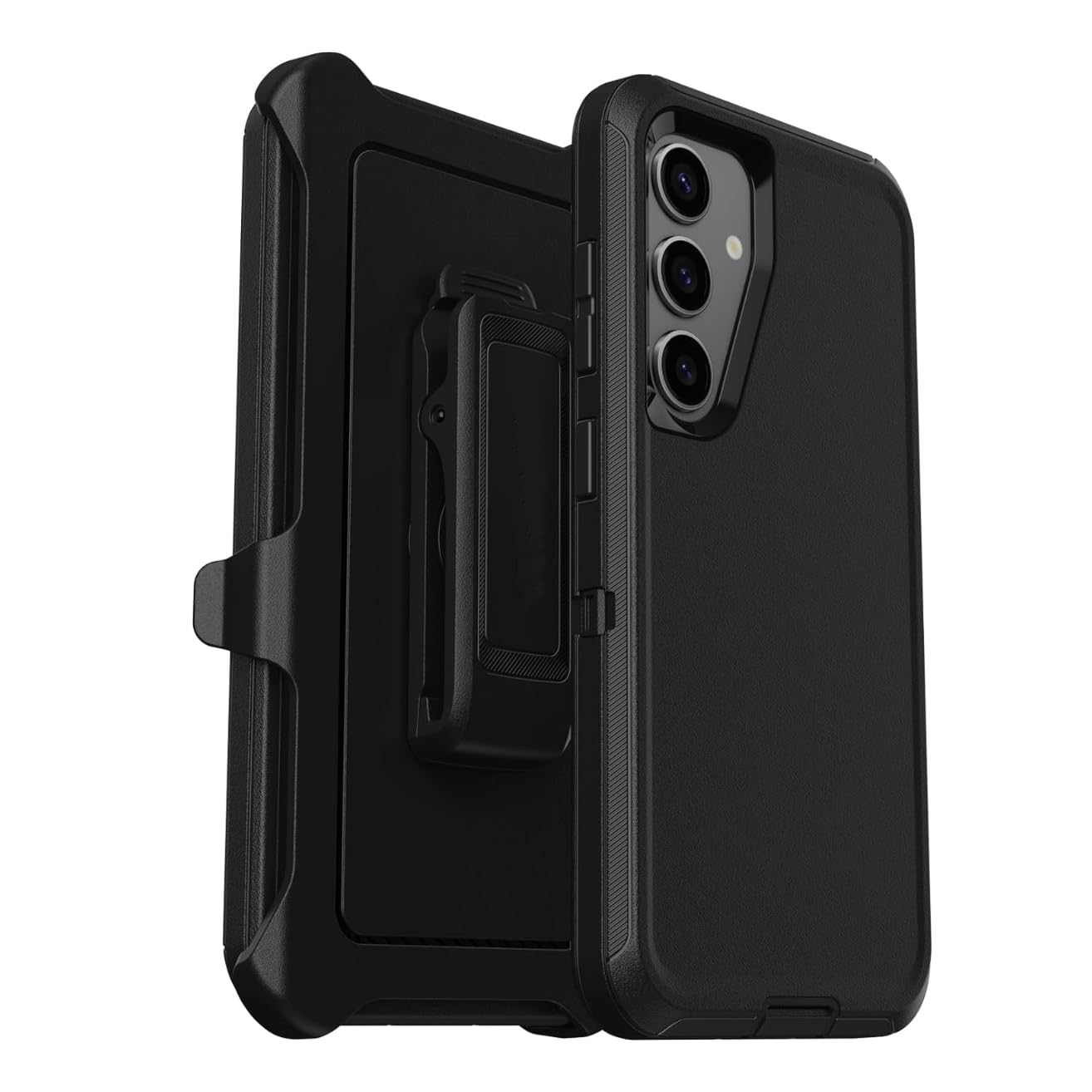 Defender Galaxy S24+ Phone Case for Samsung Galaxy S24 Plus Defender Case Includes Holster Clip Kickstand Black