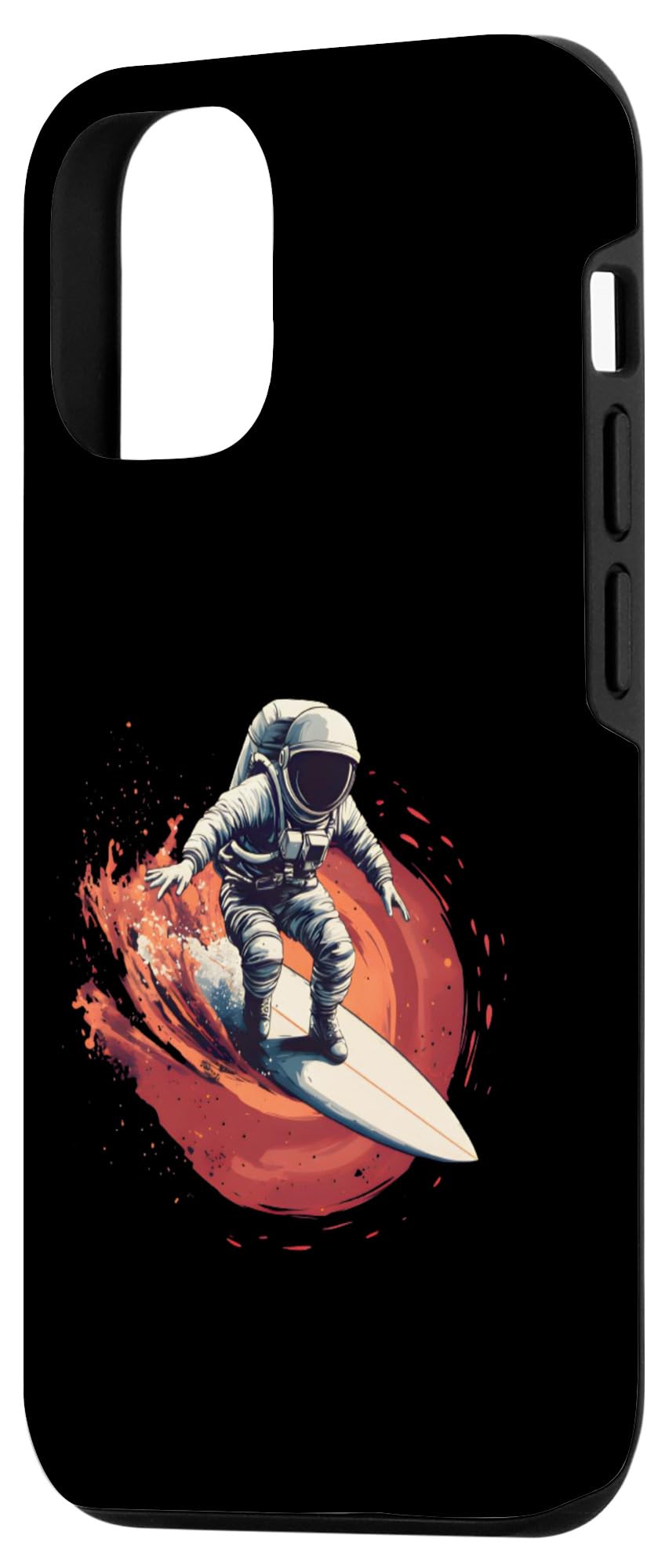 iPhone 13 Pro Cosmic Surfer Astronaut Riding The Waves Graphic Case - Image 2