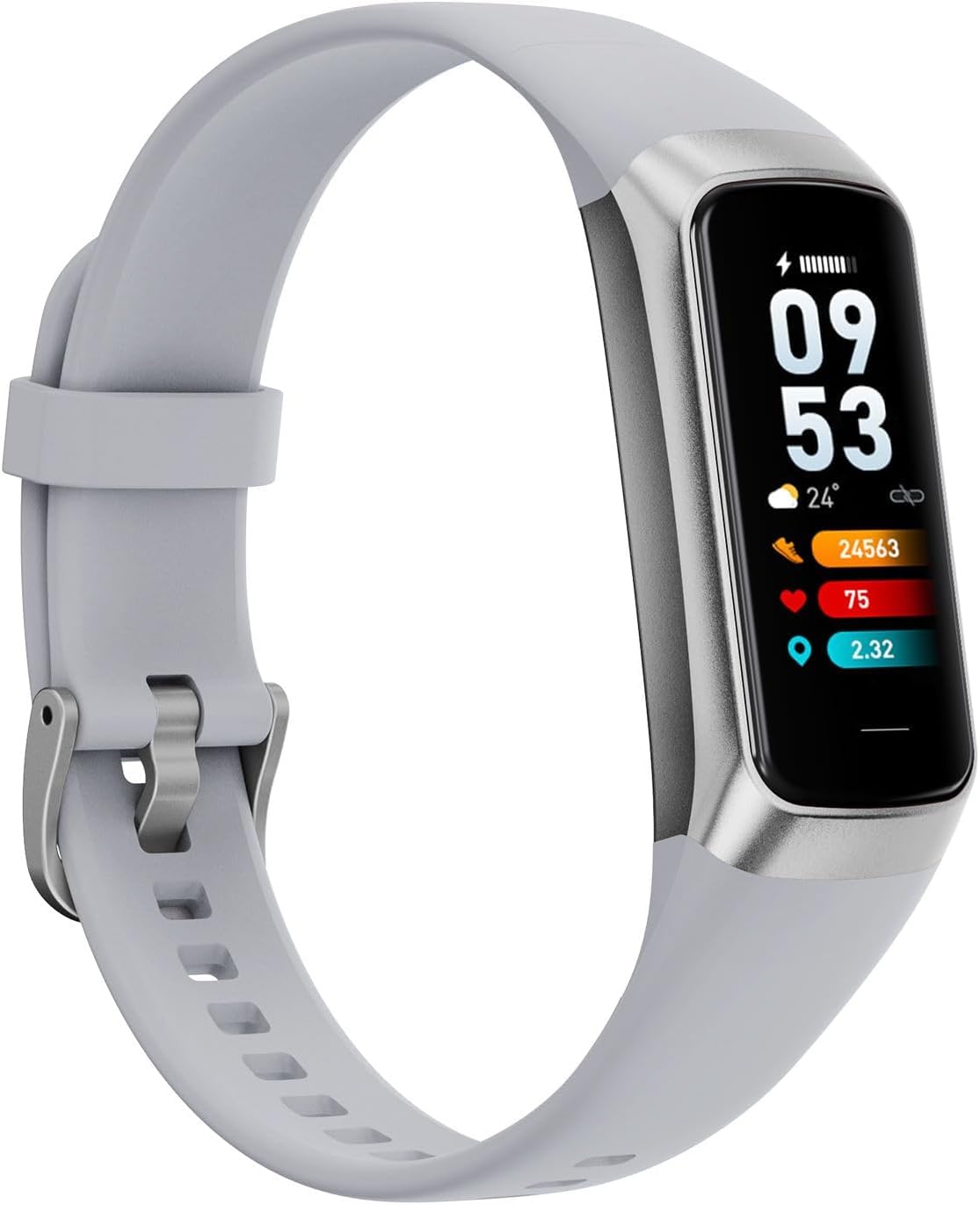 Fixonix AMOLED Fitness Watch for Men Women, Advanced Health Tracking, Daily Activity Monitor, IP68 Waterproof Design, 25 Exercise Modes, Smart Wellness Companion, 14-Day Battery Life
