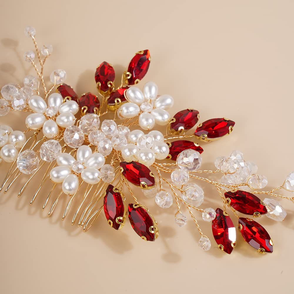 Jumwrit Braut-Haarband Mit Blättern & Strass – Kristall-Haarschmuck Für Hochzeit, Festliche Anlässe