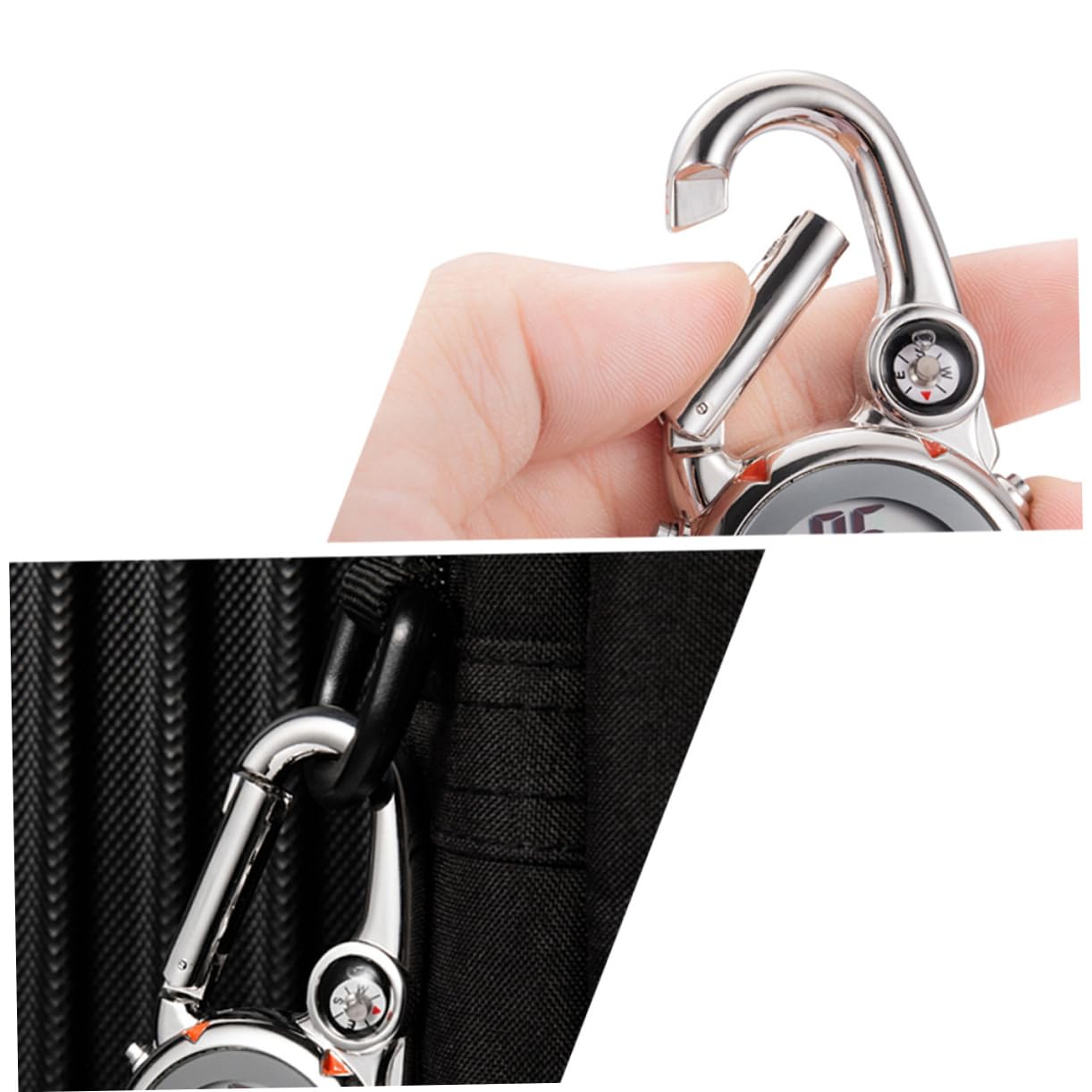 VALICLUD 3 Stück Einfaches Design Karabiner Uhr Quarzuhr Alarm Und Kompass Für Taucher