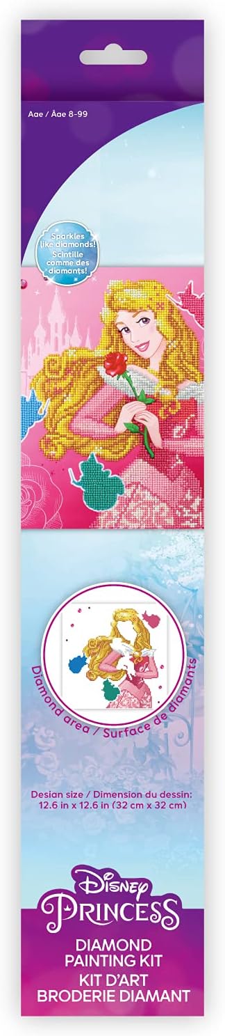 Diamond Dotz Aurora Graceful Disney Diamond Painting Kits for Adults - Diamond Art Kits a Relaxing Creative Craft Kit with Dotz Gems 12.6"x12.6"