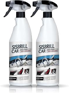 Sisbrill Car Leather Cleaner & Conditioner Spray – Auto Interior Cleaner for Leather, Plastic, Vinyl, Dashboards – Satin Finish – Pack of 2 (25 fl oz Each)