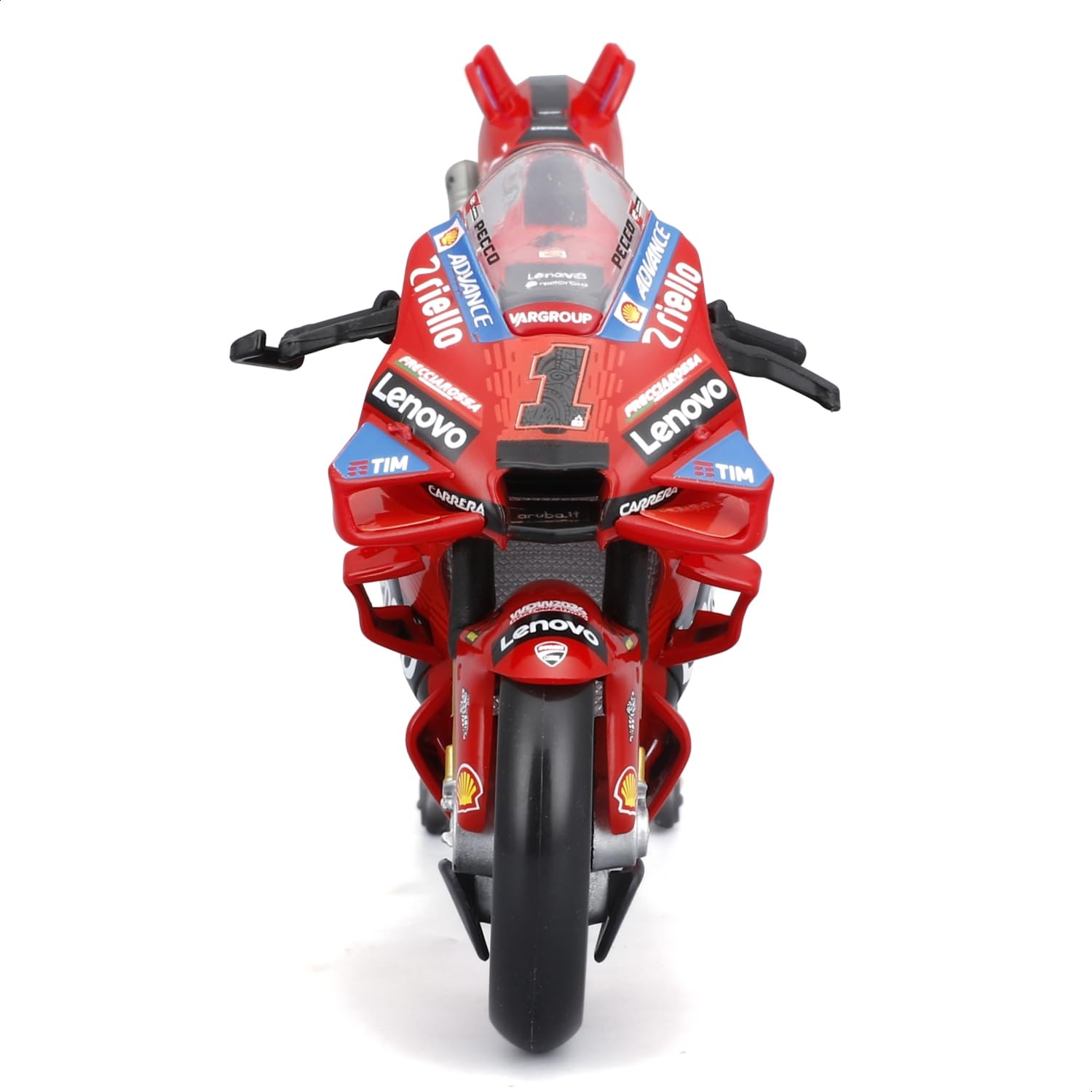 Maisto, Ducati Lenovo Team 2024 Bagnaia #1, 1:18 Scale, Collectible Diecast Motorcycle with Realistic Details - Image 4