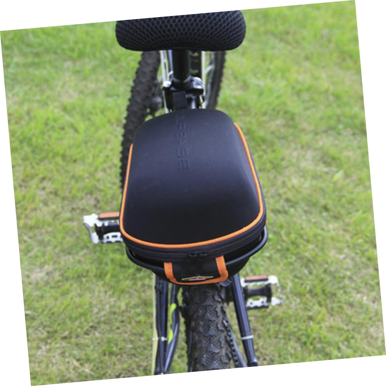 POPETPOP 1pc Bike Backseat Bag Large Capacity Riding Equipment Quick Release Container for Essentials Reflective Strip for Safety for Storing Tools Clothes and More