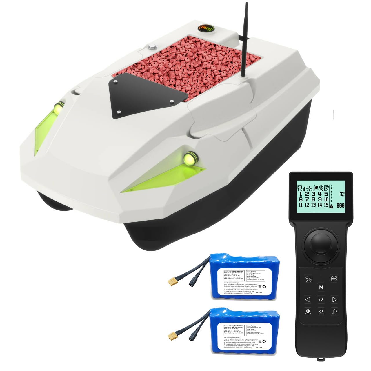 GPS RC Esca Barca per Pesca barca barchino carpfishing con Telecomando GPS, Navigazione Automatica, Ritorno automatico (D50BGPS)