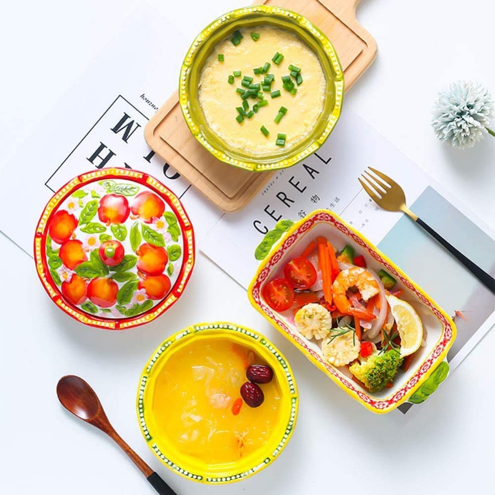 Set Stampi Per Soufflé In Porcellana - Ciotole Per Creme Brulee, Muffin E Cupcake, Lavabili In Lavastoviglie - Foto 9