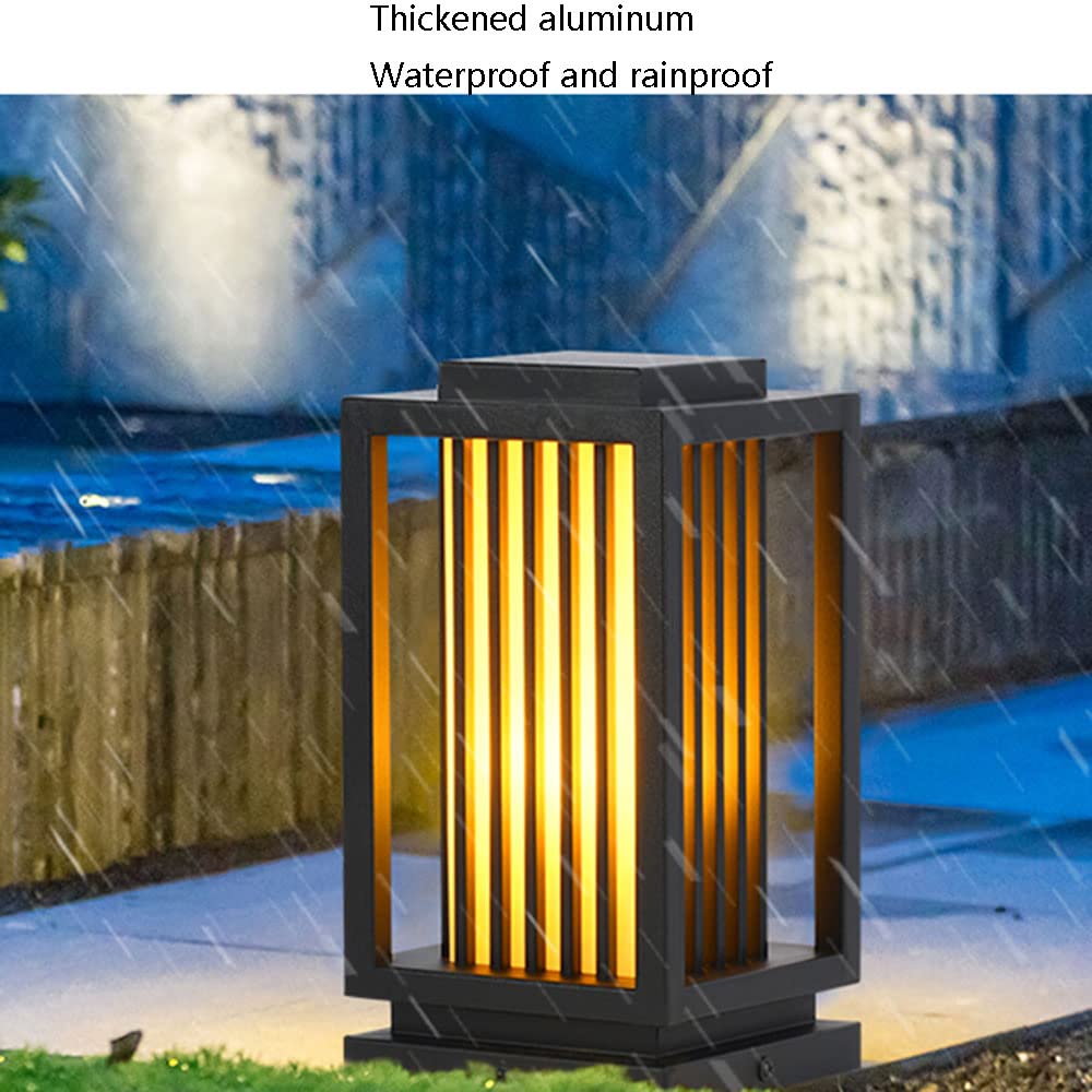 Zewnętrzne lampy podłogowe Oświetlenie zewnętrzne, lampa podłogowa Lampa podłogowa Cap Light z pokładem dokującym Wodoodporna Reflektor kolumnowy E27 Tradycyjny do ogrodu i ganku