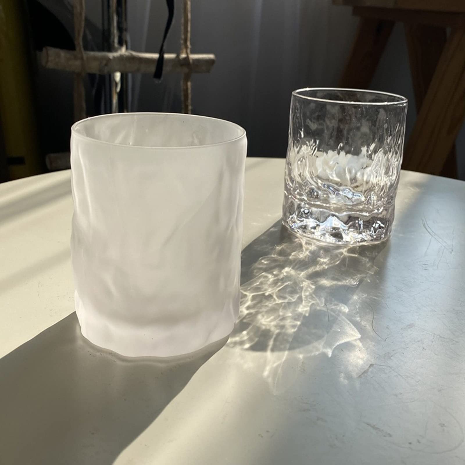 Szklane kubki do kawy gospodarstwo domowe ręcznie robione szkło szkło do wody restauracja bar kryształowa szklanka do whisky pogrubiony kieliszek do wina kieliszek do napoju szklanki kubki do