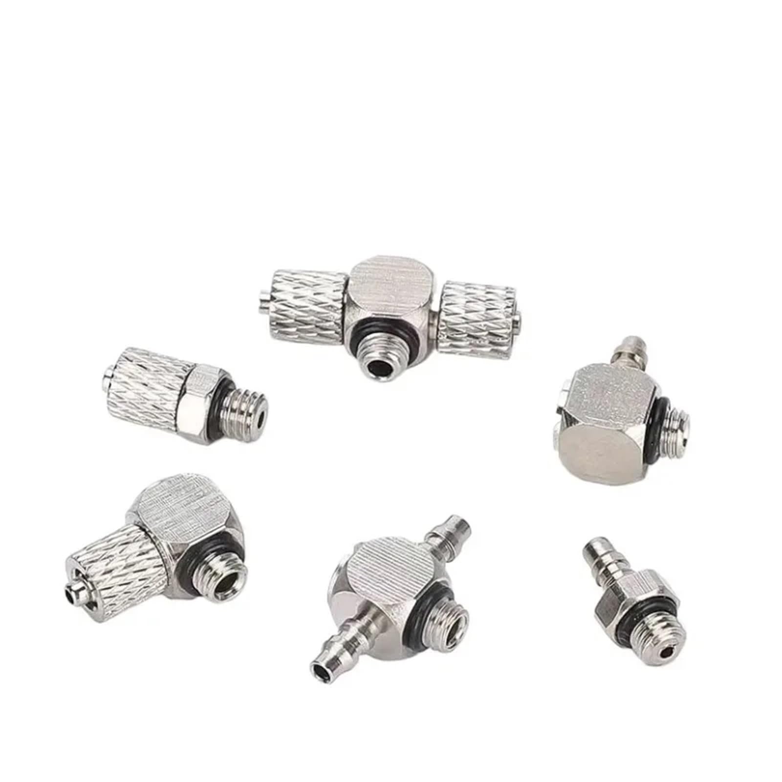 Conector neumático de rosca macho M4 para tubos de aire de 6 mm en sistemas de automatización