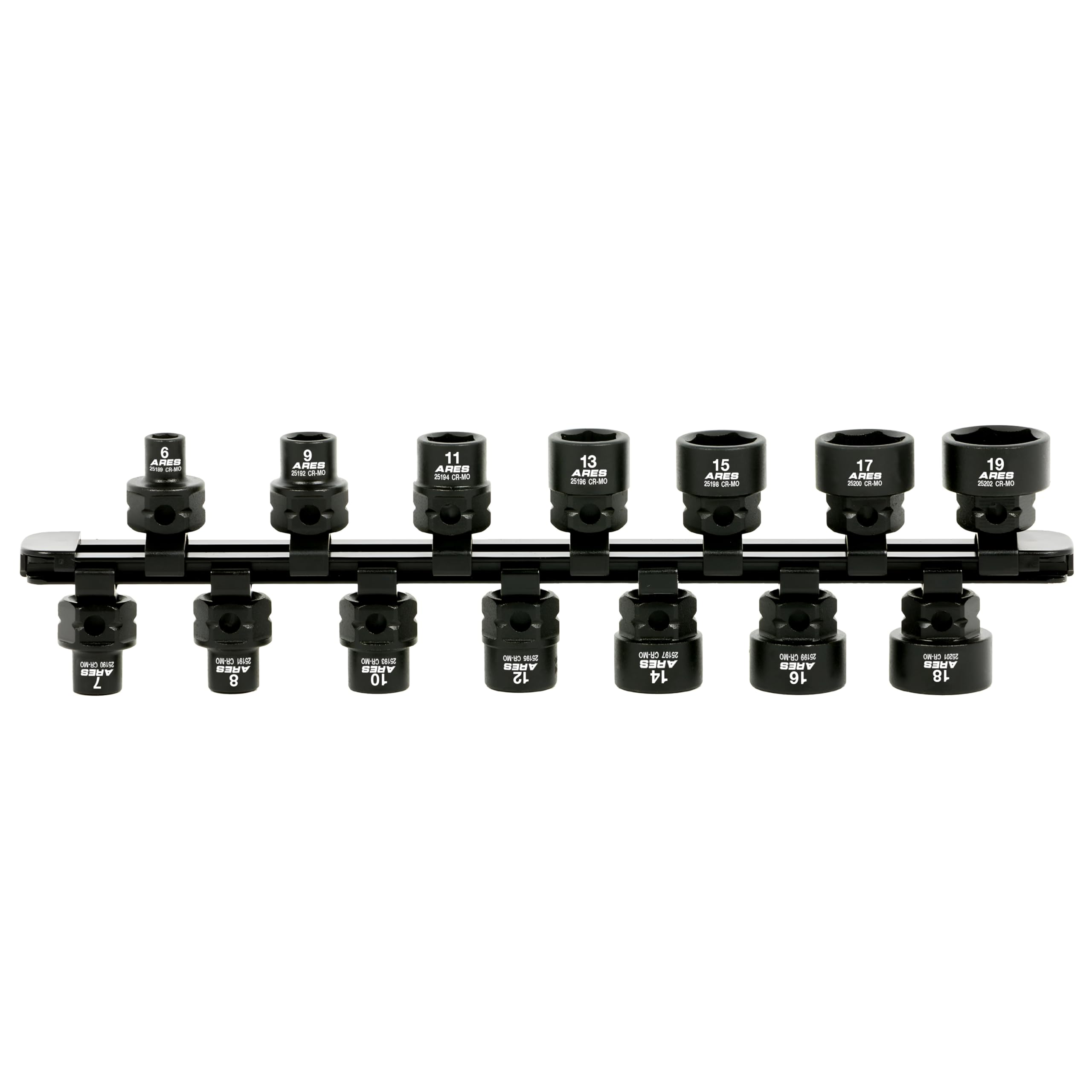 ARES 29018 – 14-Piece 3/8-Inch Drive Metric Low Profile Nano