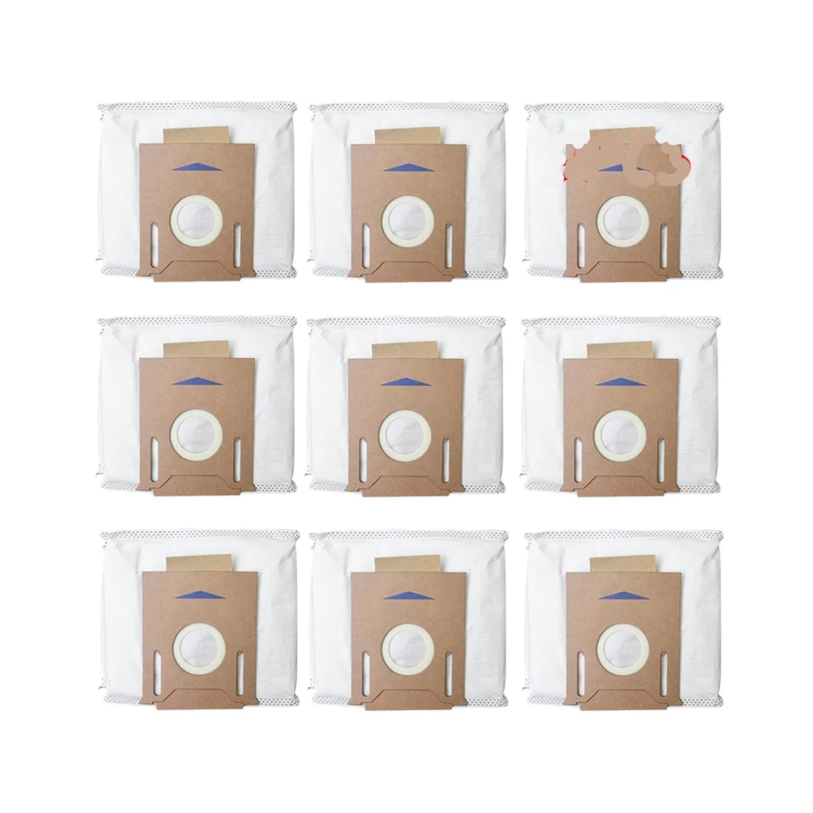 HIZON Dust Bags，Compatible For Ecovacs，Compatible For Deebot，OZMO T9/T9+/T9 Plus, n10/n10 plus, N8/N8+/N8 Pro/N8 Pro plus, T8/T8+/T8 AIVI/T8 AIVI+/T8 MAX(9PCS Bag)