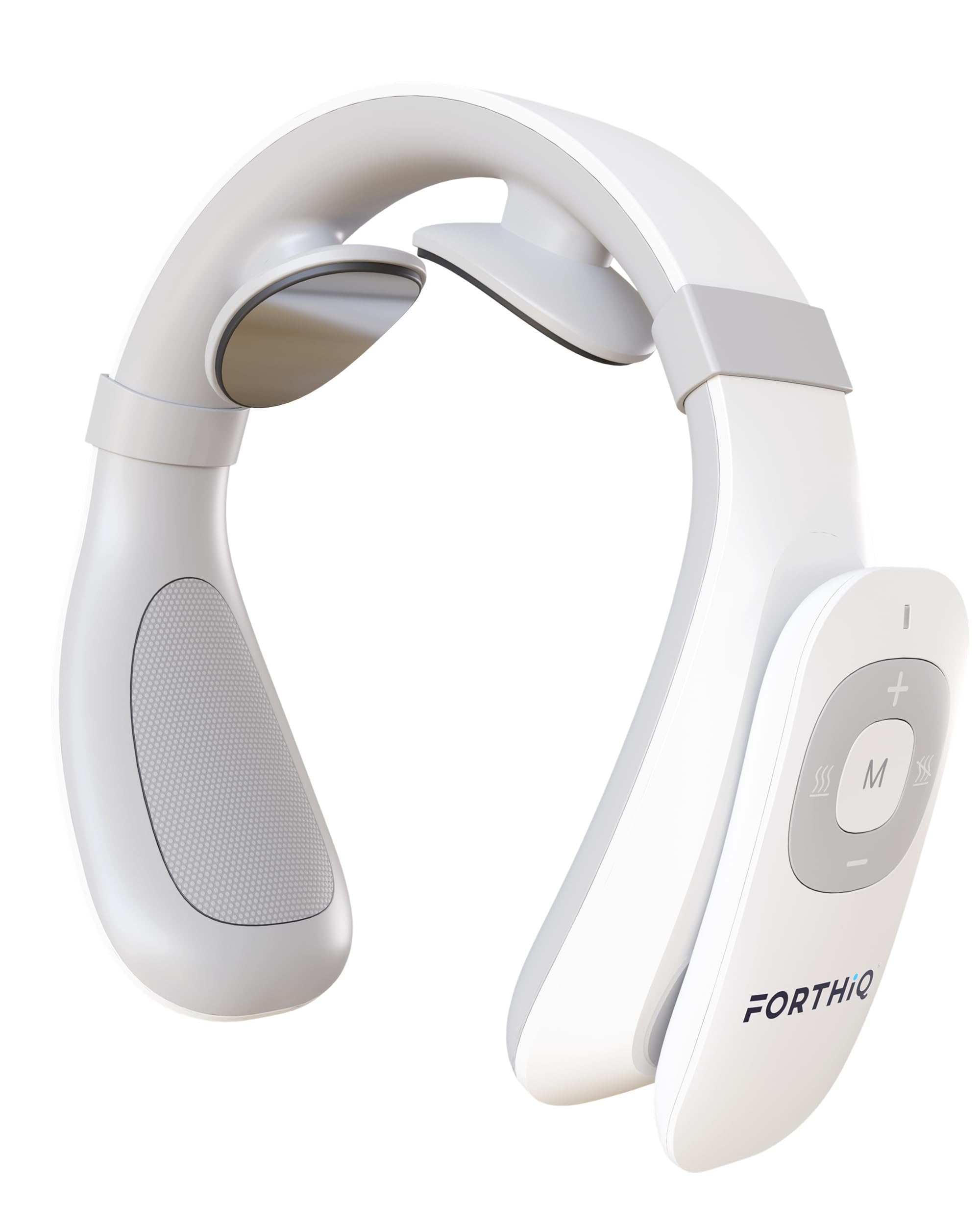 FORTHiQ Neck TENS Machine with Heat, Electric Neck Massager for Pain Relief, 15 Levels Deep Tissue Massage, Portable and Soothing, FSA-HSA Eligible