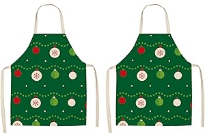 2-Pack Toddler Christmas Aprons for Festive Fun and Culinary Adventures