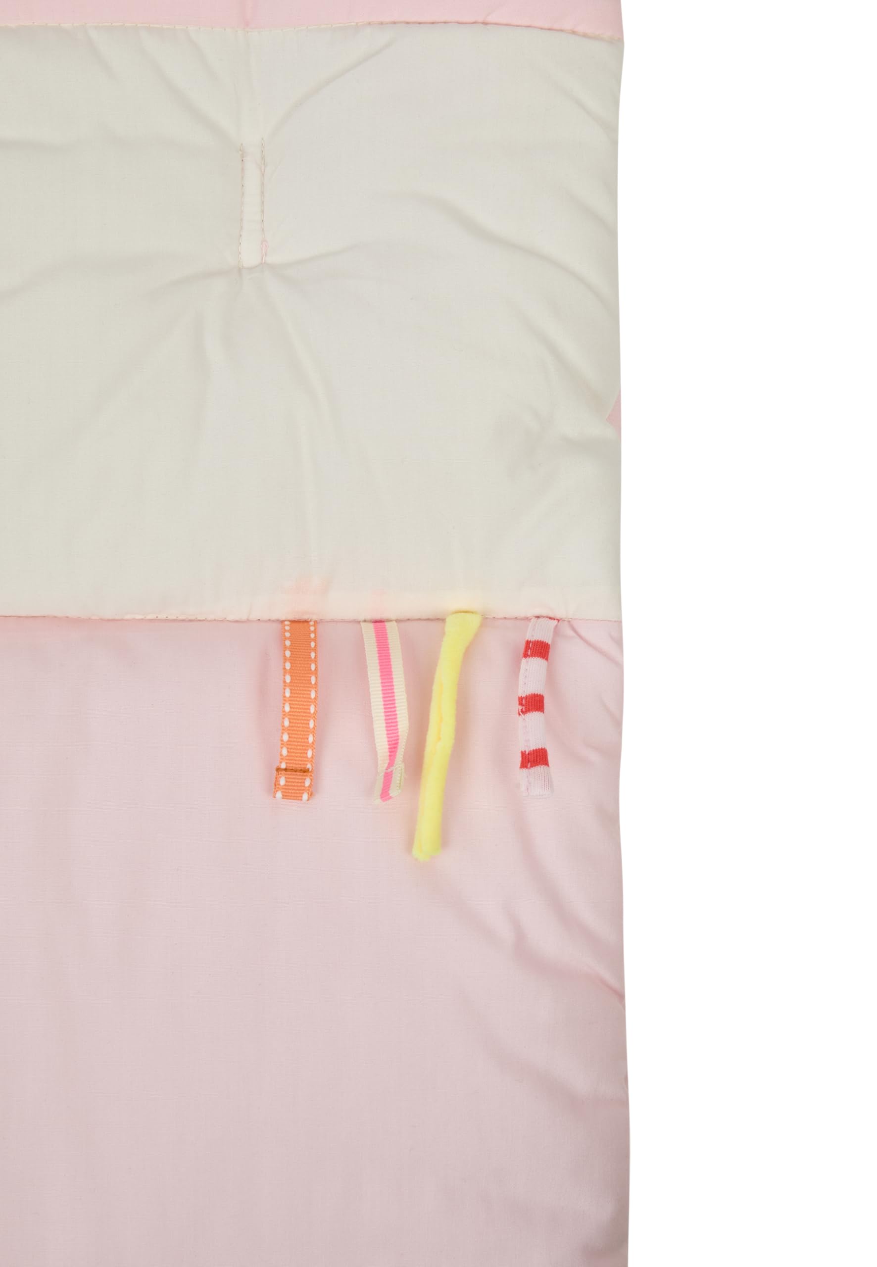 Sterntaler Spielbogen Bär Betty, Spielbogen mit Patchwork-Design, Stickmotive, Beißring, Spiegel, Rassel, Quietsche und Knisterpapier, abnehmbarer Bogen und Spielteile, wattiert, 100×80×3 cm, rosa