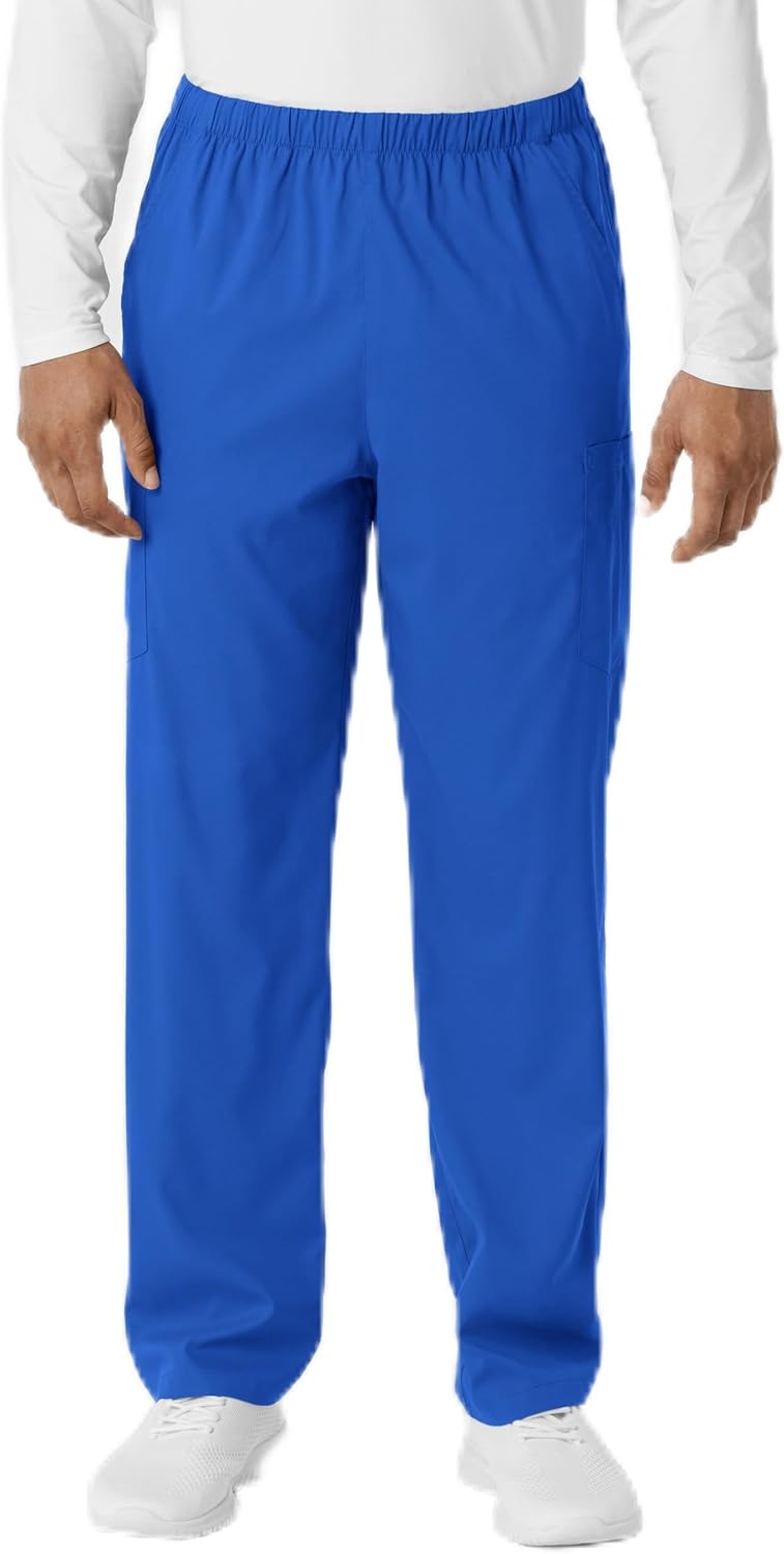Wink Boundless Scrubs for Unisex Straight Leg Scrub Pant - Royal, 2X Short