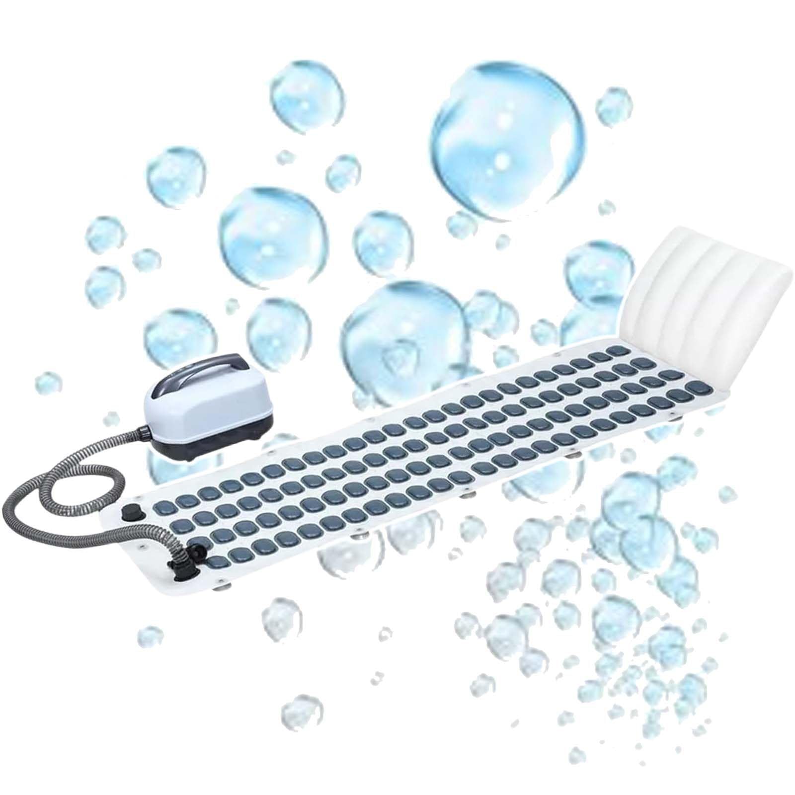 Almohada inflable con cojín de masaje automático para bañera y descanso