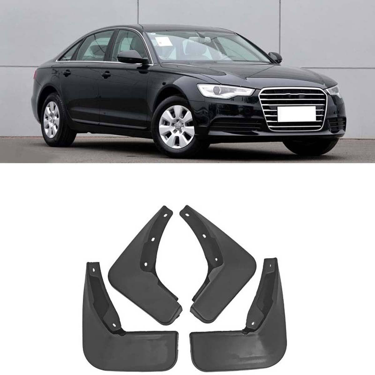 Faldones para el barro de coches Audi A6L 2012-2015: accesorios exteriores premium