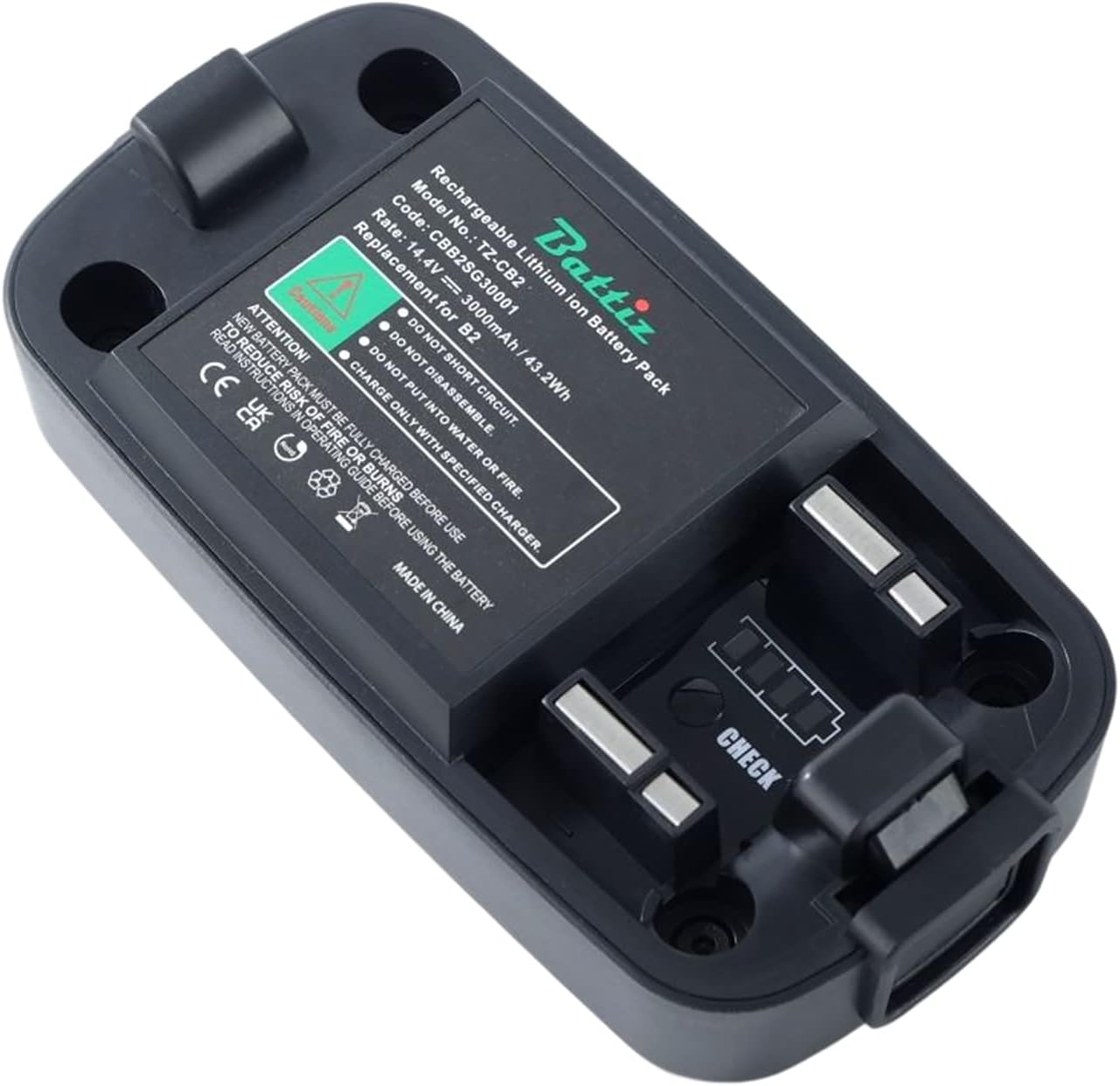 Replacement Battery for Profoto B2 250 AirTTL, Compatible with 100396, 14.4V 3000mAh Li-Ion Battery Pack, Fully Decoded & Accurate Power Level Display, Supports Original 2.8A Charger