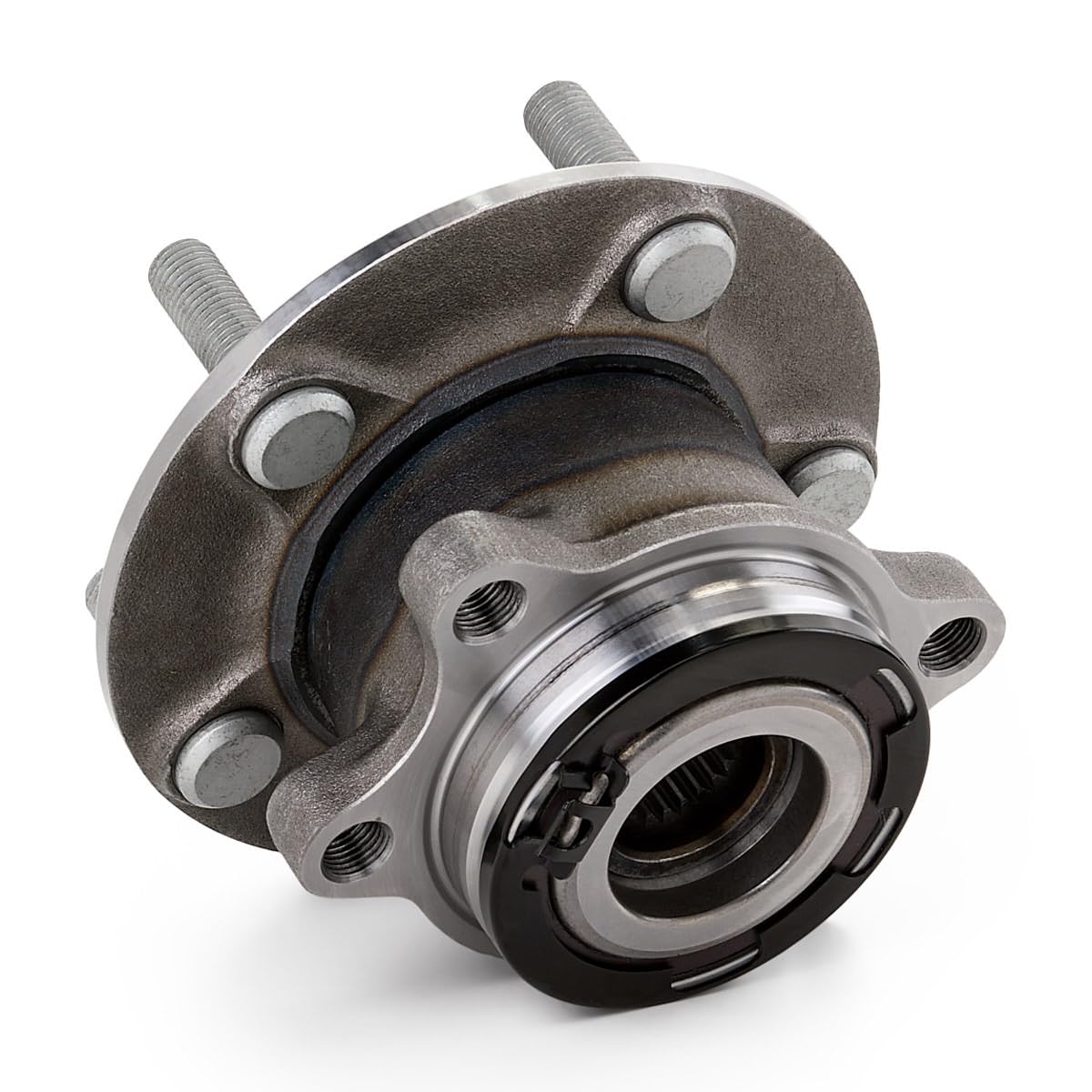 RIDEX 654W0974 Kit de roulement de roue Arrière Gauche Arrière Droite Arrière avec bague magnétique intégré Roulement de roue intégré au moyeu de roue avec bague ABS avec vis/boulons