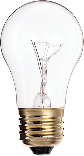 Satco S3810 130V Medium Base 40-Watt A15 Light Bulb, Clear