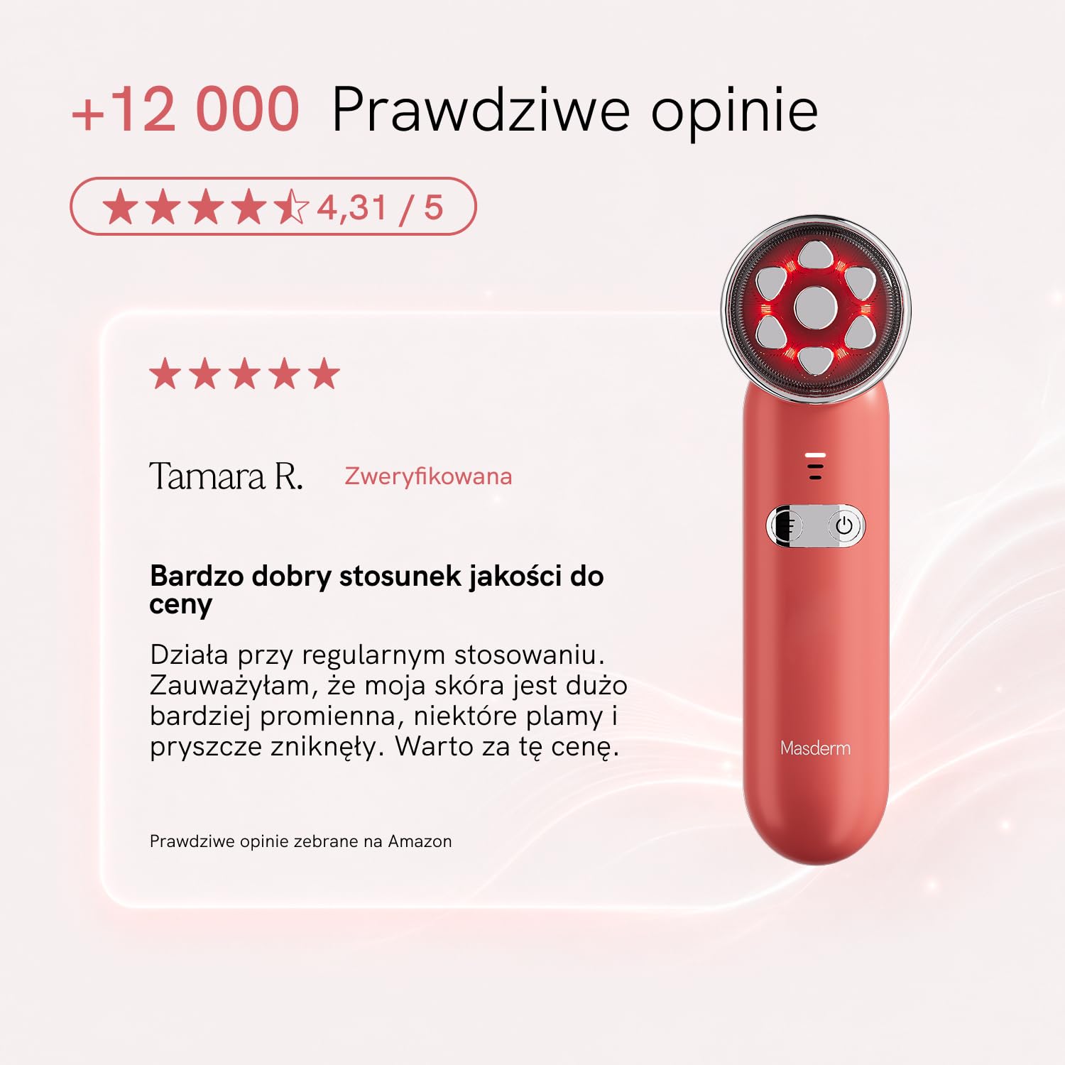 MASDERM | Urządzenie o częstotliwości radiowej 7 w 1 | Elektryczne urządzenie do masażu twarzy | Wiotczenie twarzy | Profesjonalna maszyna Hifu do twarzy i ciała | Wysoka częstotliwość Estetyczna |