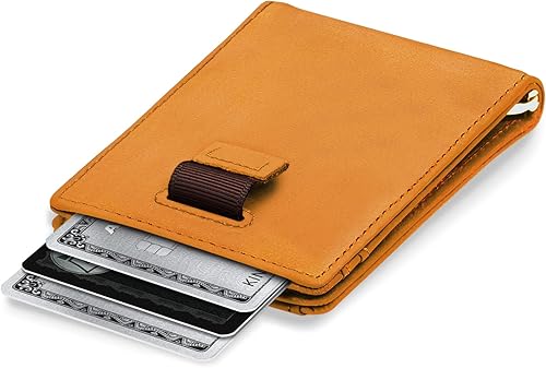 Miniatura 3 de Kings Loot Carteras personalizadas para hombres delgadas Cartera de cuero grabada para hombres personalizada con clip para dinero Cartera