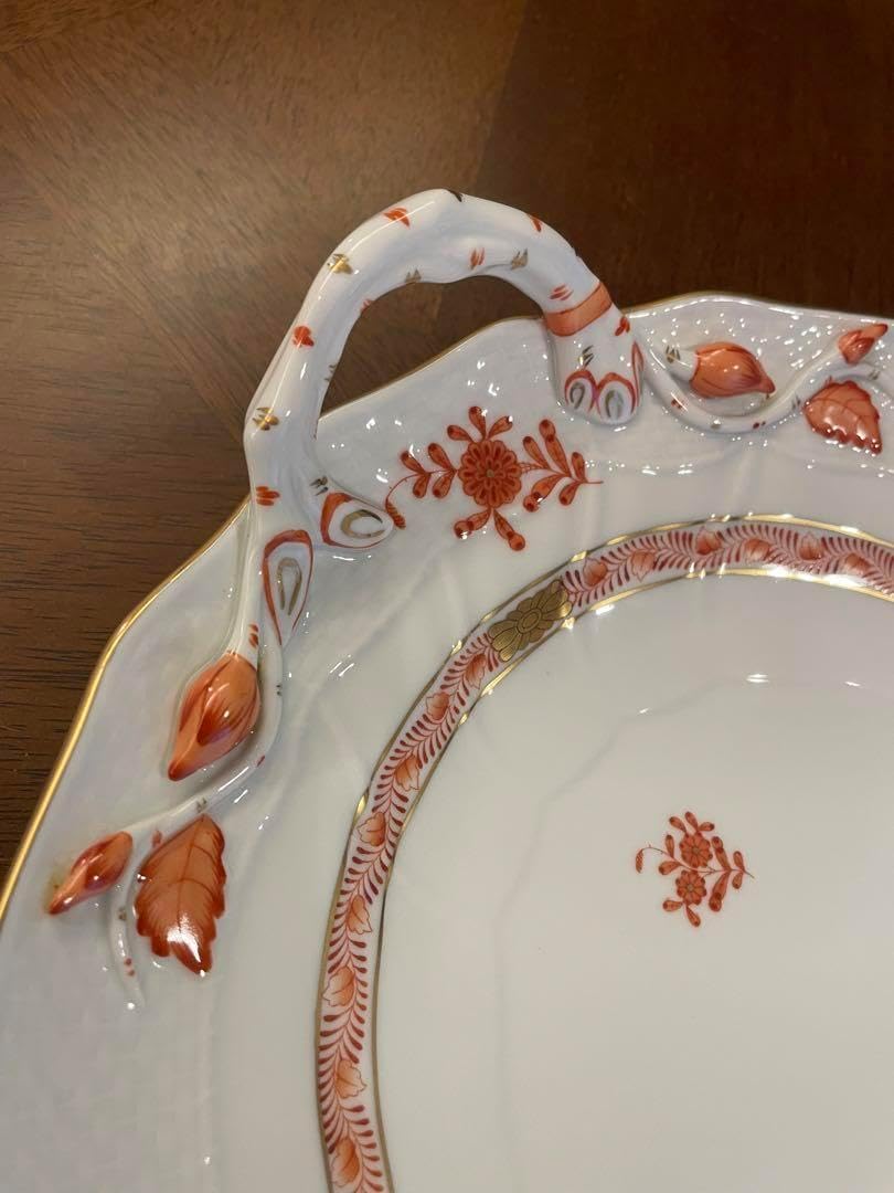 【7月セール】ヘレンド アポニー オレンジ オーバルディッシュ パーティートレイ ヘレンド アポニー オレンジ オーバルディッシュ パーティートレイ