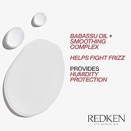 Redken Frizz Dismiss Instant Deflate Oil-In-Serum For Frizzy Hair - Enhances Smoothness and Shine With Babassu Oil, Sulfate-Free