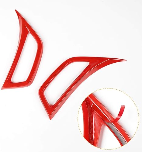 Miniatura 2 de Voodonala Para Jeep JL Lateral Aire Acondicionado Salida Decoración Trim para Jeep Wrangler JL JLU Gladiator JT, ABS Rojo