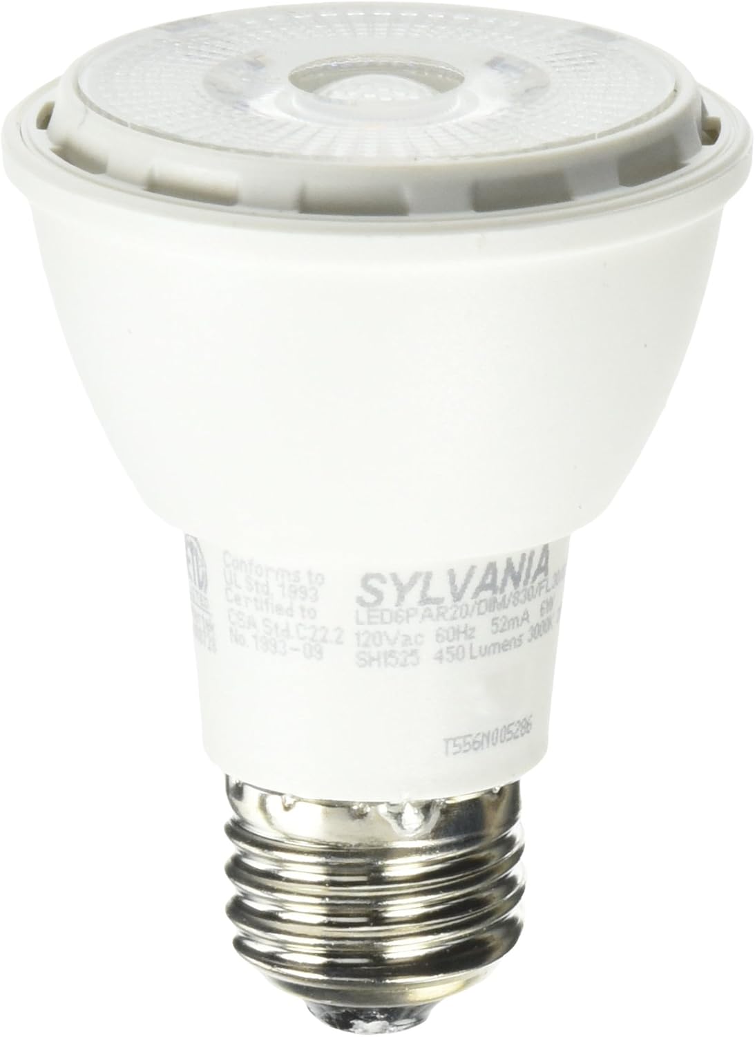 Sylvania 79261 Dimmable 6W LED PAR20 Narrow Flood Bulb