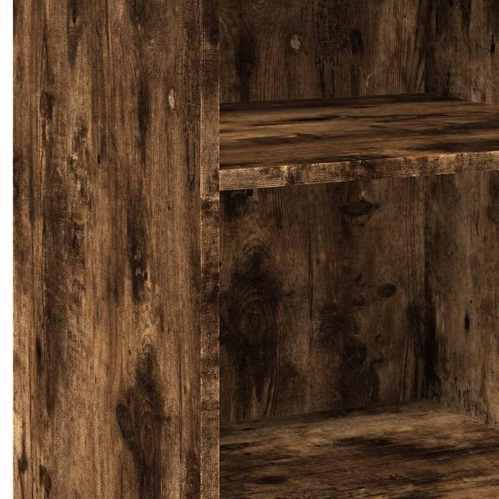 Credenza in rovere affumicato, 50 x 41 x 93 cm, comò in legno | Armadietto compatto con ampio spazio per soggiorno e corridoio. Superficie di facile manutenzione con elegante effetto legno.