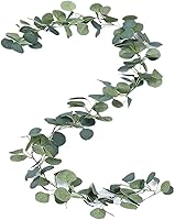 SPDTECH 5.6ft Artificial Eucalyptus Garland with Flowers - Realistic Faux Silk Leaves for Wedding Party Home Decor