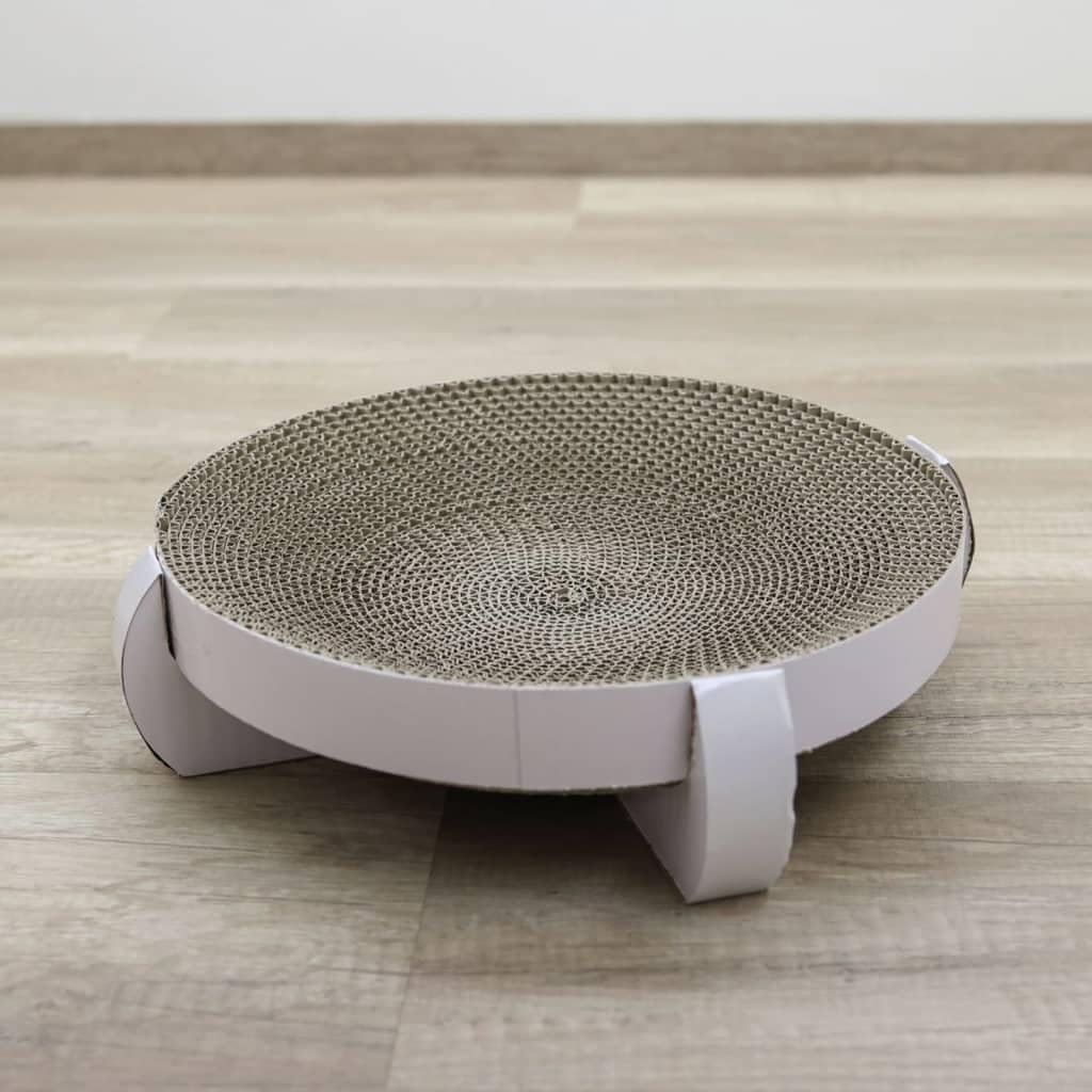 Kerbl, Letto tiragraffi con Erba gatta, 35 x 35 x 10 cm, Bianco Platino