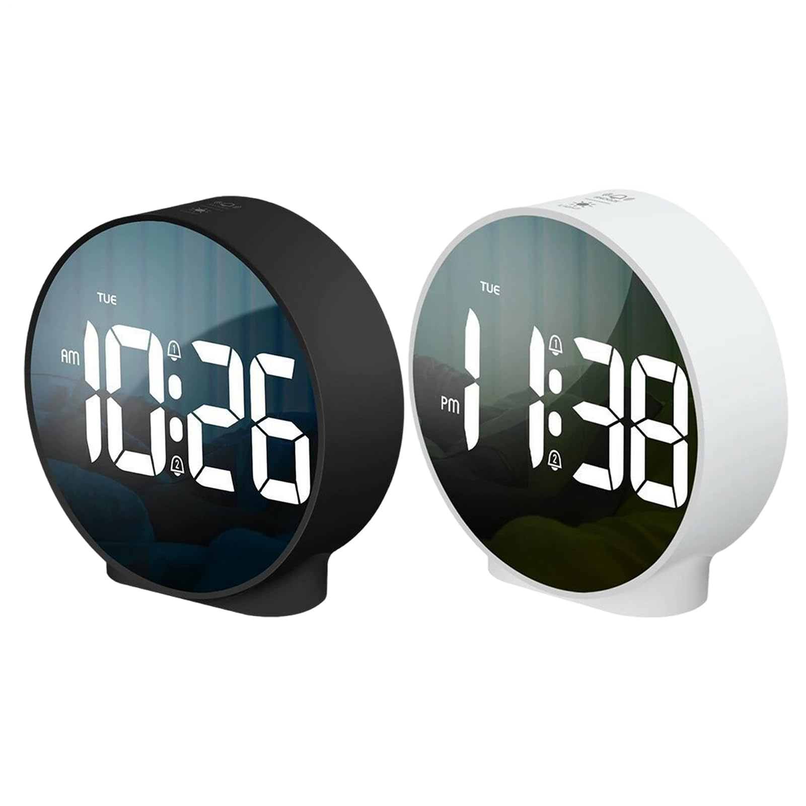 Reloj espejo LED digital para decorar el aula o lograr un dormitorio minimalista