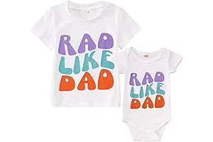 Toddler Baby Boy Girl Sibling Shirts Romper Rad Like Dad Short Sleeve...