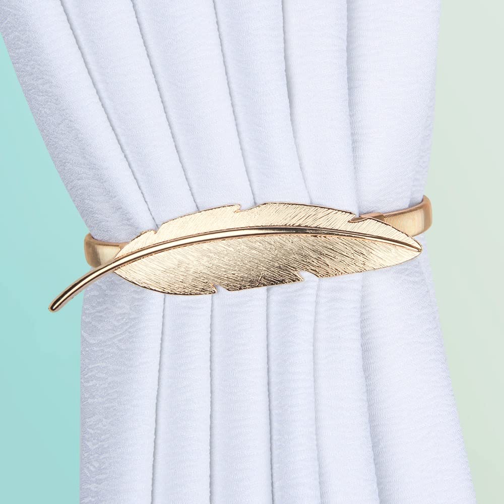 Générique Pince à Rideau Élastiquement Extensible Décor Rideaux Titulaires Boucle Embrasse pour Accessoires de Décoration de Maison (Couleur : Argento, Taille : 30CM) (D 30CM)