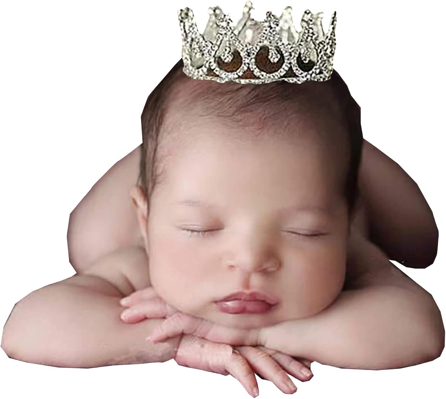 Diadema para sesión de fotos de princesa de cristal para recién nacidos accesorios de fotografía